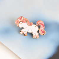 Épingles en émail d'animaux, épingles en émail mignonnes, épingles en émail personnalisées de dessins animés, licorne, lapin, chat, épingles en émail dur pour enfants