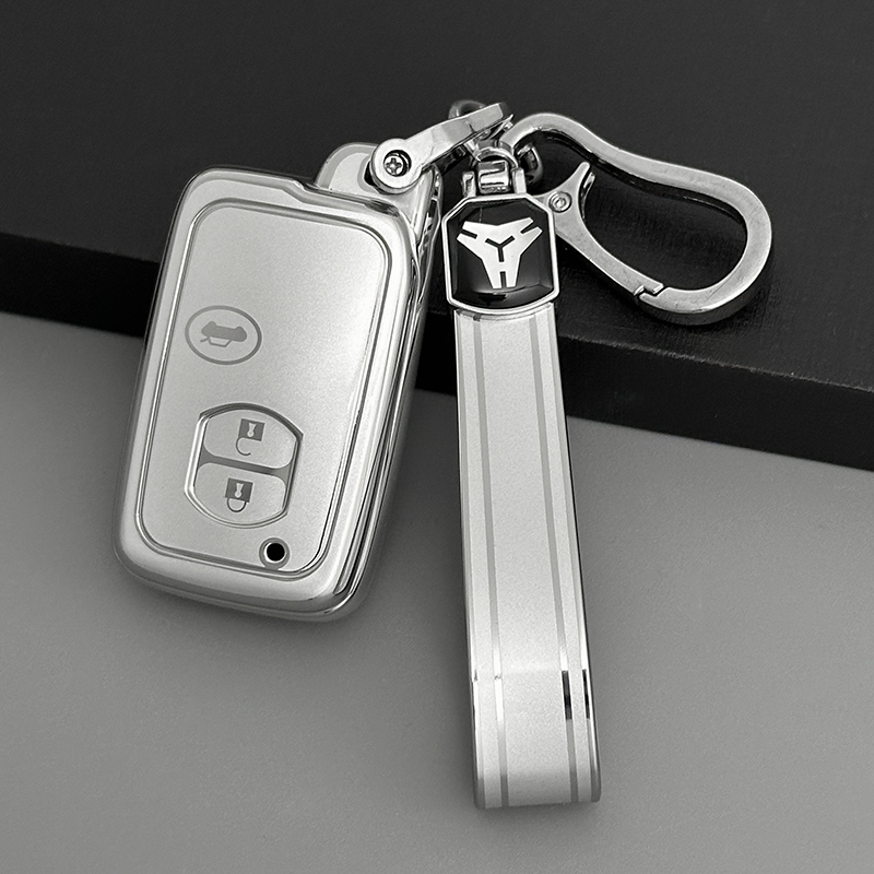 Funda de 3 botones + llavero de TPU