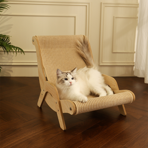 Grand hamac à gratter en sisal remplaçable OEM/ODM, lit/chaise en bois pour animaux de compagnie - Product Image 4