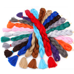 AliLeader Vente en gros Fibre ignifuge basse température 165g 82 pouces Cheveux synthétiques tressés Jumbo Braid - Product Image 3