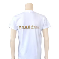 Vente en gros de publicité promotionnelle 95% coton 5% Spandex T-shirts imprimés par sublimation personnalisés blancs en vrac