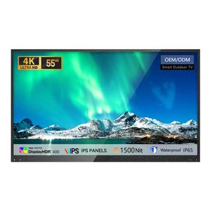 55 Inch IP65 1500 Nit Mini Led Local Dimming Outdoor <b>Tv</b> Cover 4k Folding <b>Portable</b> <b>Tv</b> for Outdoor Use - Product Image 1