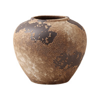 Ensemble de vases en céramique rustiques Wabi Sabi, décoration d'intérieur, vases décoratifs pour fleurs, emballage personnalisé avec logo, dropshipping