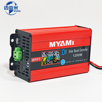 Contrôleur de charge solaire MPPT Boost MYAMi 1200W 72V/60V/48V réglable, entrée PV 12V-60V 30A, écran LCD