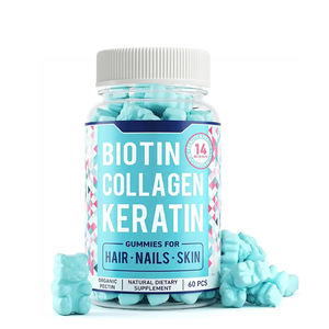 OEM Biotina Colágeno Mujer Multivitaminas Vegano Cabello Vitamina <span class=keywords><strong>Gummy</strong></span> Candy <span class=keywords><strong>Bear</strong></span> Colágeno - Product Image 6
