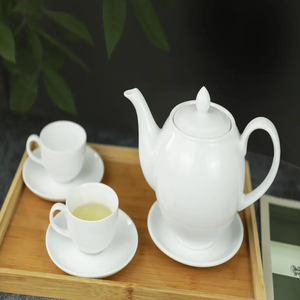 Ensemble de théière en porcelaine mince-Service à thé en céramique de haute qualité avec design résistant à la chaleur et style minimaliste de luxe - Product Image 3