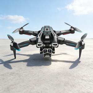 Drones pliables pour débutants avec moteur sans balais, gyroscope 6 axes, double caméra, télécommande 360° °   Évitement d'obstacles - Product Image 1