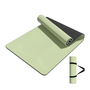 Muestra Gratuita de Tapete de Yoga Ecológico de TPE, Tapetes de Yoga con Logotipo Impreso Personalizado, Tapete de Yoga Ecológico para Gimnasio, Antideslizante, con Correa y Logotipo - Product Image 1