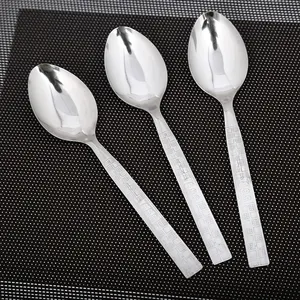 Hot Sale Reusable Eco-friendly Stainless Steel Spoon Adult Size Cutlery Soup Spoon