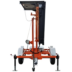<b>Solar</b> Traffic Information Board Trailer LED Display Screen IP65 <b>Ground</b> Mount Q235 Steel Frame Non Reflective Steady On <b>Light</b> - Product Image 3