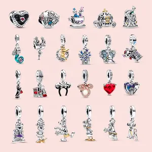 Factory Wholesale Sterling Silver S925 New DIY Jewlery Mickey Charm