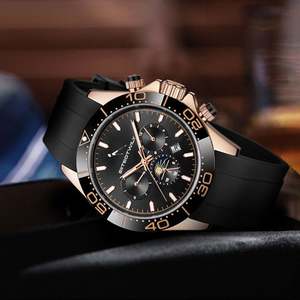 Montre-bracelet de luxe de haute qualité, multifonctionnelle, automatique, mécanique, pour hommes, bracelet en acier inoxydable - Product Image 6