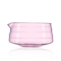 Ensemble de bol Matcha en verre borosilicaté rose mignon de style japonais fait à la main avec bec