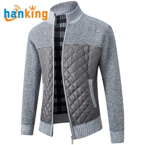 Chaqueta informal cálida gruesa sólida para hombre, chaqueta ajustada con cuello levantado, abrigo para otoño e invierno, abrigo Vintage de manga larga J0036 - Product Image 1