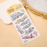 Autocollants de récompense pour enfants de maternelle, motifs de transport de dessins animés, autocollants à remplir d'eau et de sable pour la décoration de journaux DIY