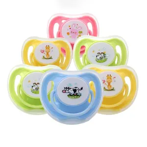 Sucette en silicone pour bébé tétines de conception simple de couleurs multiples pour bébé sucette en silicone souple