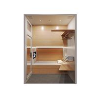 WE Smart Hotel Sleep Pod avec rappel programmé et ventilation silencieuse, design moderne, matériau en bois, hébergement à court terme, cabine