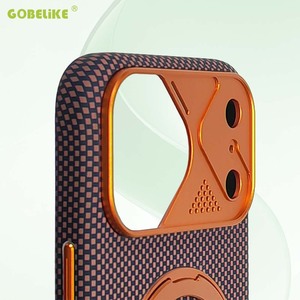 Étui de protection multifonction 3-en-1 en fibre de carbone de luxe avec support magnétique pour iPhone 17 <span class=keywords><strong>Pro</strong></span> Max Air - Product Image 3