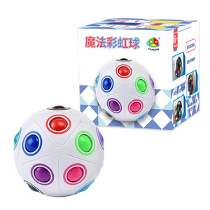 Juguete de rompecabezas con forma de bola de arcoíris mágico para niños y adultos, juego divertido para aliviar el estrés y estimular el cerebro, unisex de 5 a 14 años - Product Image 5