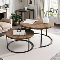 Juego de Mesas de Consola Rústicas Modernas, Mesas Auxiliares de Diseño Moderno, Decoración para el Hogar, Mesa de Centro para Sala de Estar, Rosegia Z031