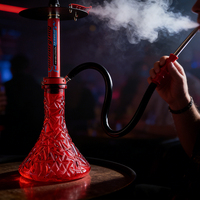 Kit complet de chicha arabe design échappement de course, à un seul tuyau, avec boîte cadeau, vente en gros
