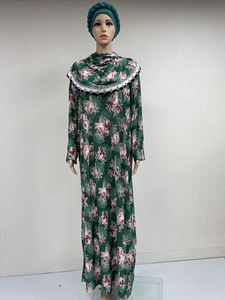 MC-1628 modeste Khimar <span class=keywords><strong>Hijab</strong></span> Abaya pour femmes Offre Spéciale Bangladesh imprimé robe à capuche Uae Dubai Eid Abayas <span class=keywords><strong>Djellaba</strong></span> grande taille - Product Image 5