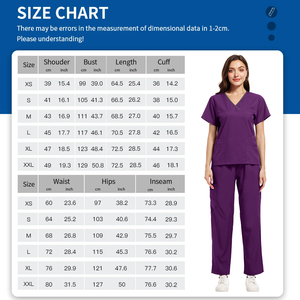 Top Scrubs Conjuntos de uniformes para mujeres Enfermera Uniforme De Enfermera Médico Mujer SPA Uniforme Para Mujeres Hospital Medical Scrub Sets - Product Image 3