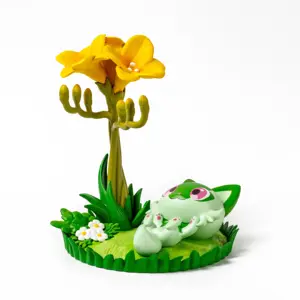 Individuelles Mini-Harz-Handwerk japanischer Animestil Heimdekoration künstliches Design Blumen-Ornamente Geschenk für den heimgebrauch