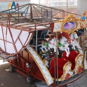 Manège mobile sur remorque, carrousel portable, pas de fondation requise, équipement de fête foraine itinérant - Product Image 5