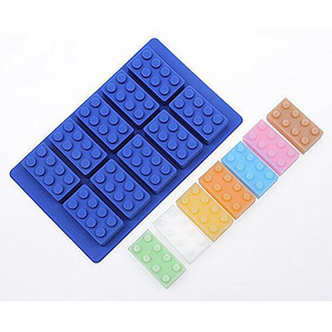 Plateau de Cube de glace blocs rectangulaires, 1 pièce, moule en Silicone, pour chocolat, gâteau, gelée et arôme, pour <span class=keywords><strong>Lego</strong></span> - Product Image 3