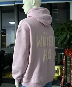 Sweat à capuche unisexe surdimensionné en coton, style <span class=keywords><strong>anime</strong></span>, grande taille, avec logo imprimé 3D en mousse personnalisé, pour homme, idéal pour l'hiver - Product Image 5