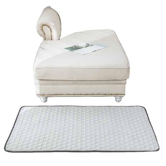 Silver Bamboo Conductive Earthing Mat - Anti-Radiation Grounding Sheet with 4.5M Cable for Healthy Sleep