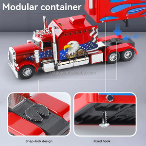 Modèle de <span class=keywords><strong>camion</strong></span> à rétrofriction <span class=keywords><strong>1</strong></span>:<span class=keywords><strong>24</strong></span>, <span class=keywords><strong>camion</strong></span> lourd américain Peterbilt 389, en métal, plastique et alliage, jouet écologique avec son et lumière - Product Image 6