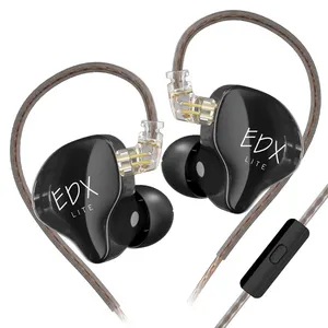 KZ EDX Lite立体声低音音乐耳塞耳机显示器运动游戏耳机EDXPRO HIFI耳机