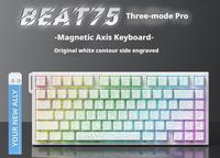 Clavier de Jeu Filaire Xinmeng Beat75 à Interrupteurs Magnétiques, Mécanique, Personnalisable, Commutable à Chaud, Rétroéclairé RGB, Compact, Type-C, Programmable