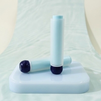 Tube cosmétique double couche 30 mm en plastique dépoli avec capuchon sphérique, capacité personnalisée, logo personnalisé, pour soins de la peau, crème pour les yeux, baume à lèvres