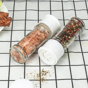 Proveedor profesional, botella de molienda de 100ml, coctelera de pimienta negra, juego de molinillo de sal y pimienta, molinillos de sal de vidrio - Product Image 6
