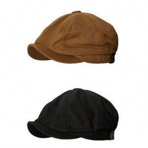 Nouveau Béret Brodé en Coton Style Gavroche Tendance et Populaire, Casquette de Sport d'Extérieur Unisexe Anti-UV, Quatre Chapeaux - Product Image 1