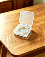 Petite boîte de rangement en plastique PP blanc, taille personnalisée, anti-poussière, organiseur domestique