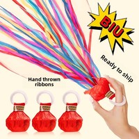 Hochzeitsfeier Handwerfbares Seidenpapier-Band Feuerwerk Handgranate Bunte Bänder Handgefertigt Tragbar Modern Werbeartikel
