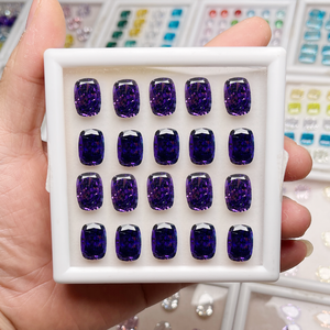 Wish Jewelry Prix de gros Pierres précieuses synthétiques CZ taillées dans un coussin en vrac Pierre 5A + <span class=keywords><strong>4K</strong></span> CZ Glace concassée Zircone cubique - Product Image 1