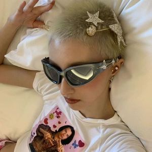Cyberpunk Future Technology All-Match Lunettes de soleil UV400 Lentilles Cyclisme Miroir Y2K Millennium Spice Girls Mode Sensorielle Sensorielle - Product Image 4