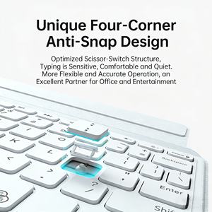 Detachable Keyboard Case <b>for</b> iPad 10/ 11 A16 Multi-Angle Magnetic <b>Stand</b> Anti-Scratch Drop Proof Protective Cover with Slot - Product Image 3