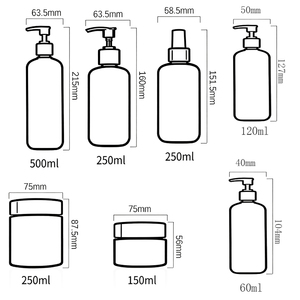 Juego <span class=keywords><strong>de</strong></span> botellas esmeriladas <span class=keywords><strong>de</strong></span> ámbar para mascotas ecológicas, 250ml, 500ml, botella <span class=keywords><strong>de</strong></span> bomba <span class=keywords><strong>de</strong></span> loción <span class=keywords><strong>de</strong></span> plástico, 8oz, 250g, tarro <span class=keywords><strong>de</strong></span> crema <span class=keywords><strong>de</strong></span> mantequilla corporal con tapa <span class=keywords><strong>de</strong></span> Bambú - Product Image 2