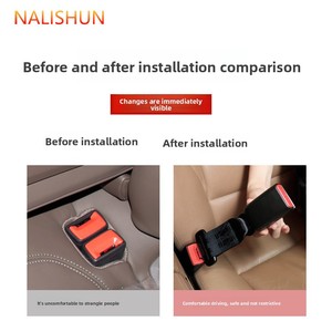 Extensor de Cinturón de Seguridad para Auto, Dispositivo de Bloqueo de 3 Puntos, ABS + Cabezal Metálico, Inserto de Seguridad, Hebilla de Bloqueo - Product Image 3