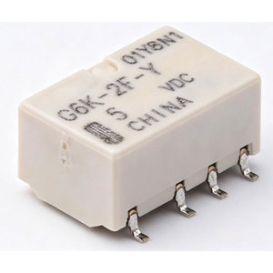 G6K-2F-Y-TR DC5 ของแท้ 5V 1A ชุดเปลี่ยนวงจร 2 ชุด (DPDT) แบบ Through Hole SMD-DIP ขนาด 10x6.5 มม. รีเลย์สัญญาณสูงสุด 2 แอมป์ มาตรฐาน RoHS - Product Image 1
