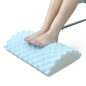 Kingworth 2022 yeni ayak istirahat soğuk yumuşak bacak yastık ergonomik yarım silindir yastık masanın altında