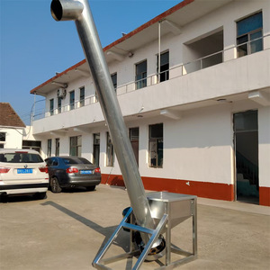 Transportador Espiral Inclinado de 5.5 Kw de Acero Inoxidable con Velocidad Ajustable para Fábrica de Alimentos y Bebidas - Product Image 3