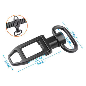 Hebilla Giratoria Metálica QD para Correa de Hombro - Accesorios Tácticos de Caza y Seguridad - Product Image 3