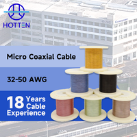 Câble coaxial micro flexible ultra fin Hotten 40AWG pour la transmission du signal de la caméra de drone